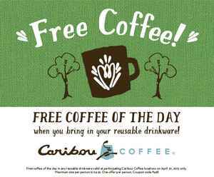 caribou Coffee_Earth Day Free Coffee Image