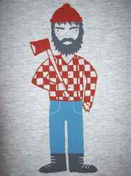 Paul Bunyan and Babe the Blue Ox t-shirt $10 by futurelint