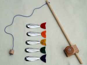 Magnetic Wooden Fishing Toy $30 by SteamboatCreationsMN