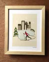 XC Ski Print by CindyLindgren $30